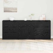 Credenza 3 pcs Rovere Nero 181 x 30 x 70 cm Legno multistrato 3332521