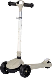 Monopattino per Bambini 3 anni Grigio Modello Luxury fino a 50kg Scooter con ruote LED Pedana antiscivolo Freno incluso