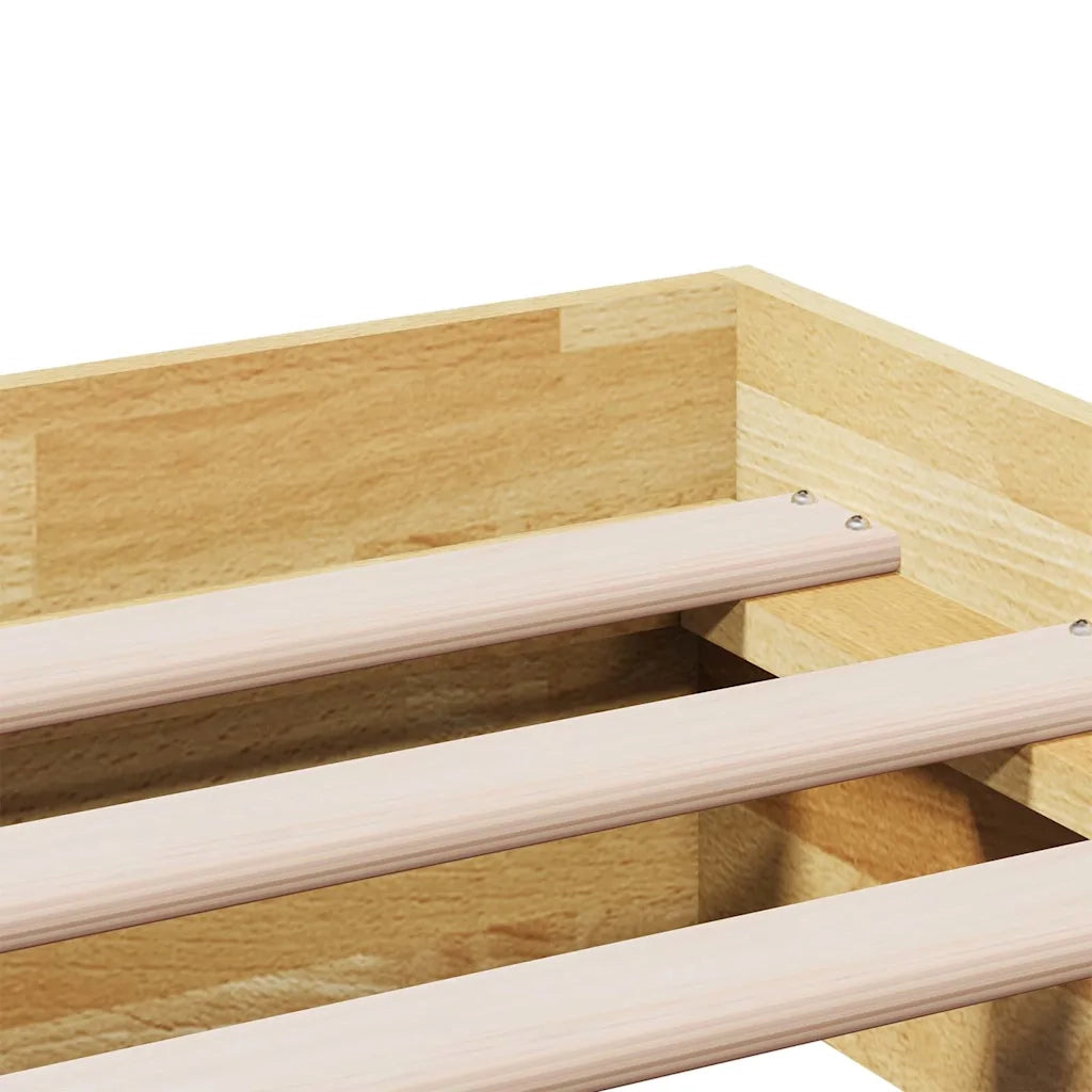 Struttura Letto Senza Materasso 100x200 cm in Legno di Rovere 851967