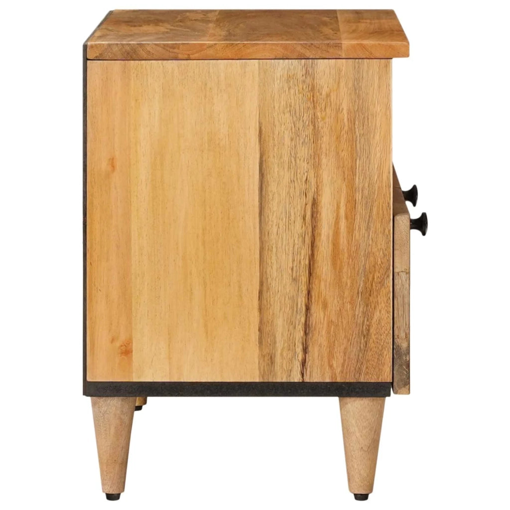 Mobile TV Naturale 70 x 33 x 46 cm Legno di mango massello