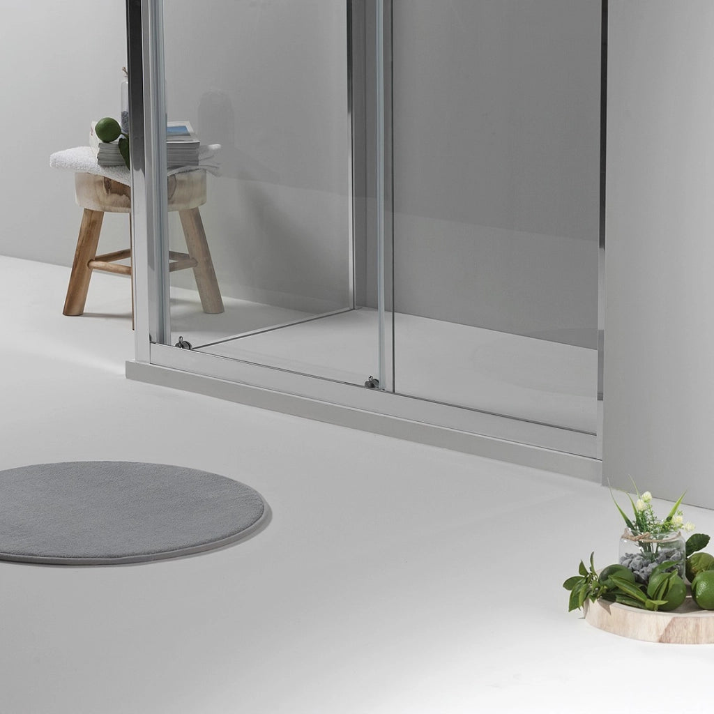 BOX DOCCIA ELITE ANGOLARE 70x140 CM SCORREVOLE CON LATO FISSO TRASPARENTE