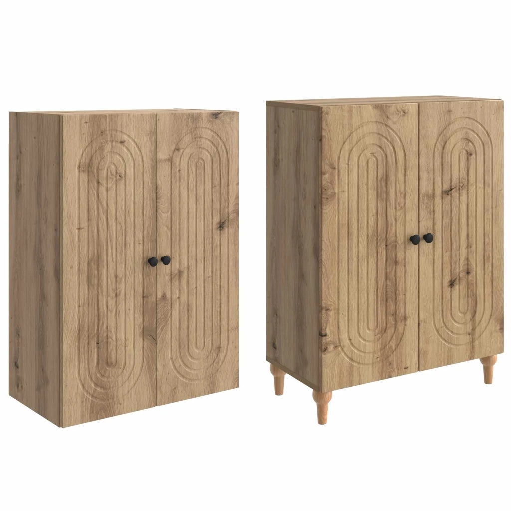 Set di armadi 2 pcs 66 x 34,5 x 90 cm Legno ingegnerizzato