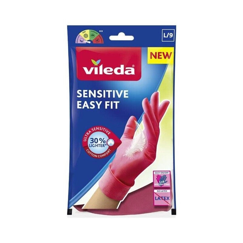 GUANTI VILEDA SENSITIVE EASY FIT IN NITRILE TAGLIA L