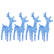 Renne di Natale 4 pz Blu 160 LED in Acrilico CFW7647295