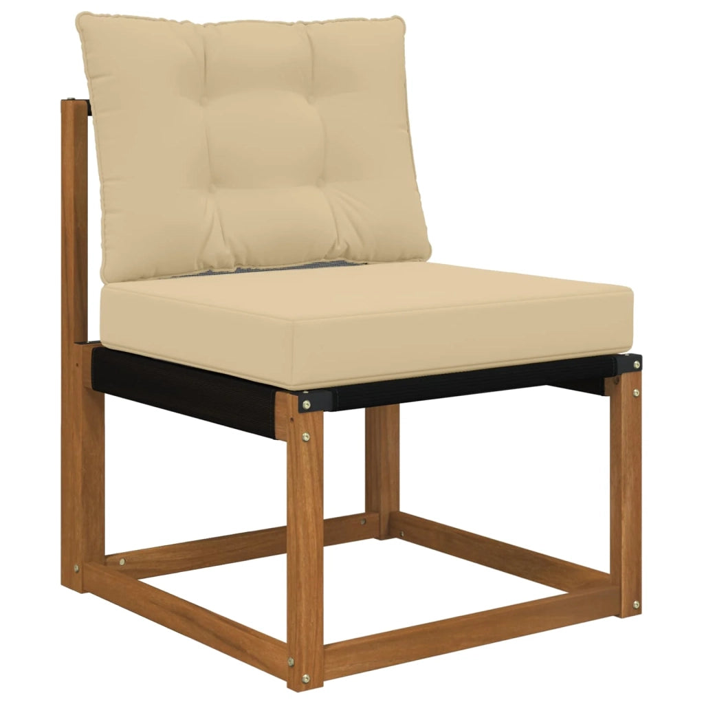 Cuscino per divano da esterno 2 pcs Beige Poliestere 900781