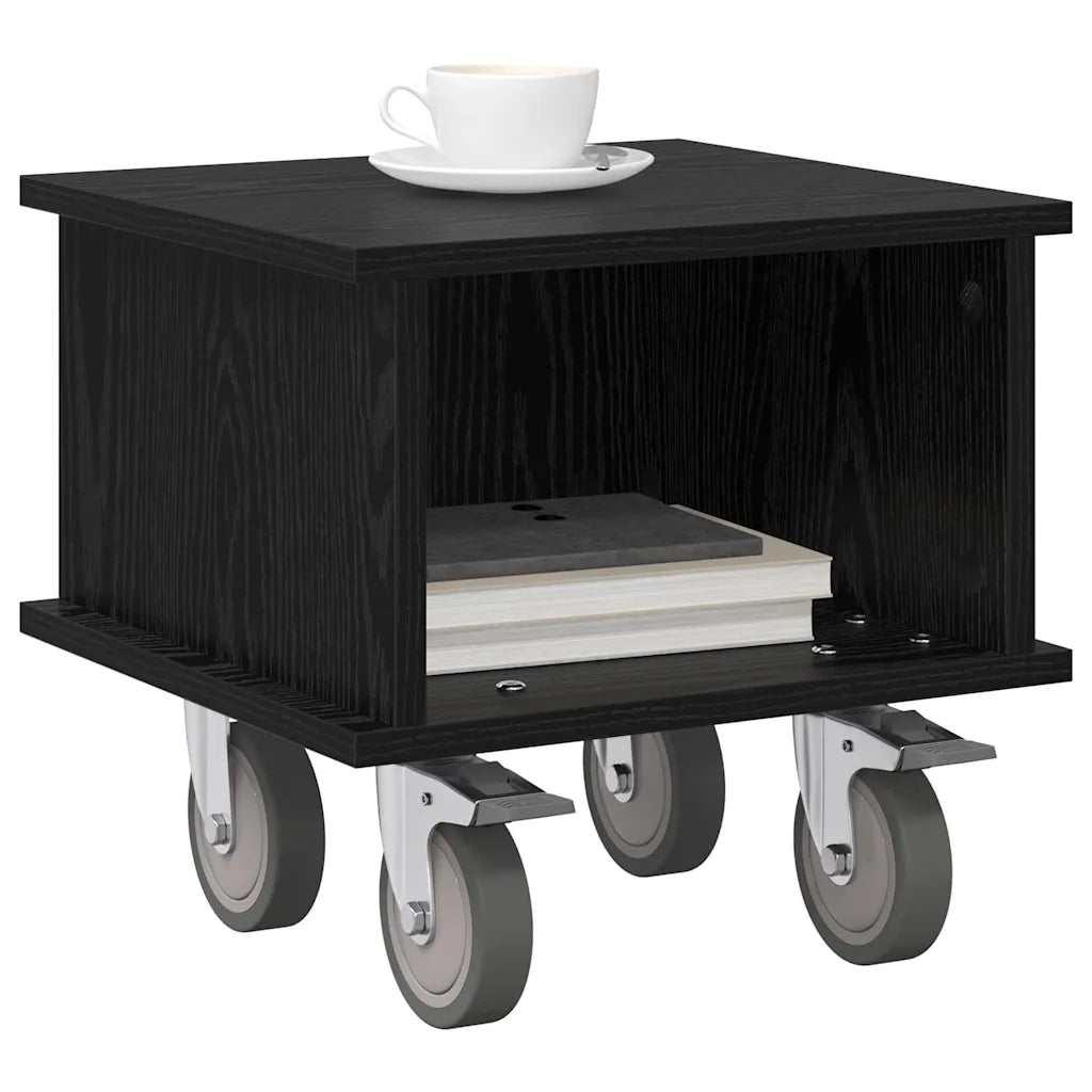 Supporto TV Rovere Nero 37 x 35 x 35 cm Legno multistrato 891049