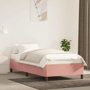 Giroletto-Struttura Letto Rosa 90x190 cm in Velluto 783235