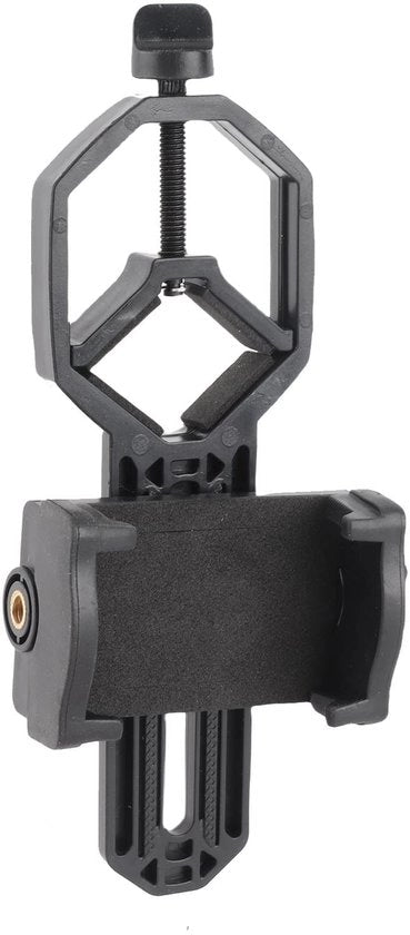 Sostegno per Smartphone - Telescopio e Microfono - Leggero in Alluminio - Regolabile in Acciaio - Adatto per Occhiali e Telescopio - ...