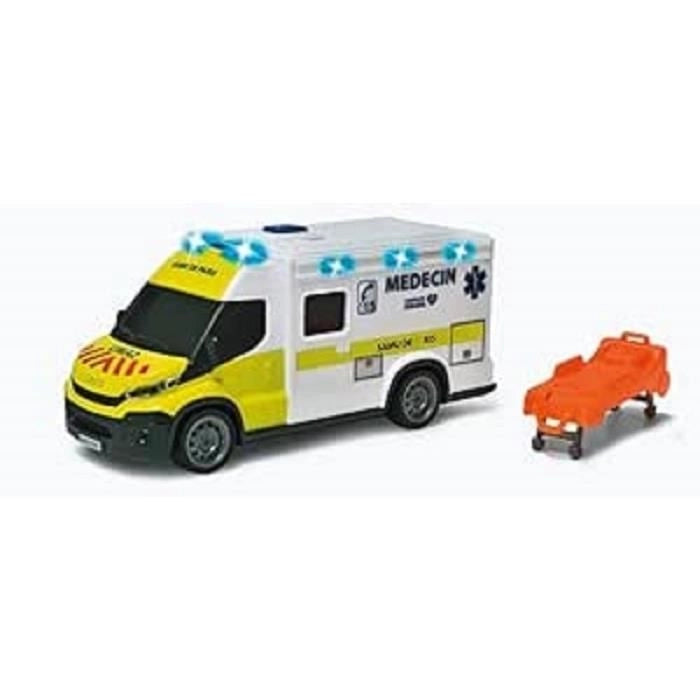 Ambulanza Samu - Dickie - IVECO Daily - Ruota libera - Effetti sonori e luminosi