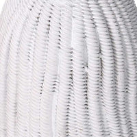 Portacandele resina nappina bianco cm Ø14xh25,6