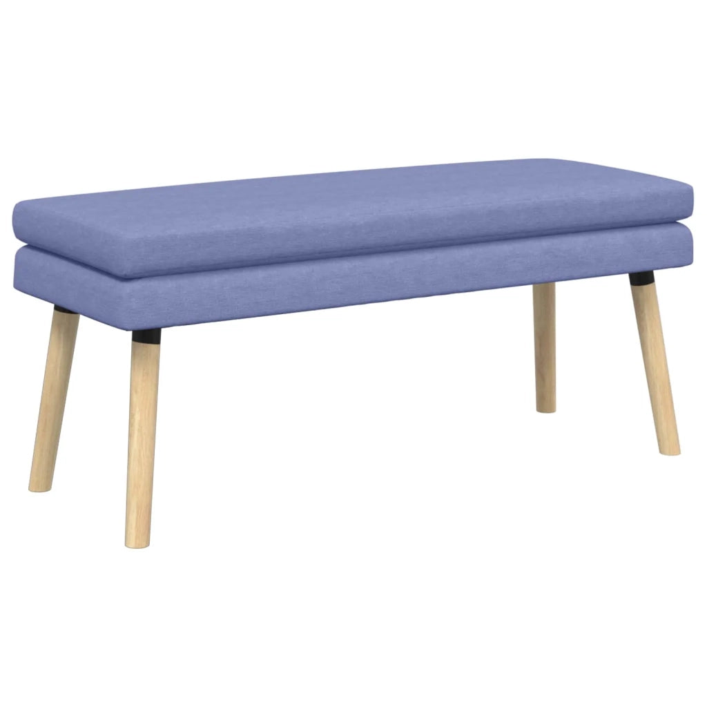 Panchina a doppio strato Blu jeans 110 x 40 x 47 cm Tessuto 42038458