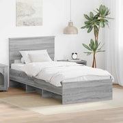 Struttura del letto Grigio Sonoma 80 x 200 cm Legno multistrato 3408905