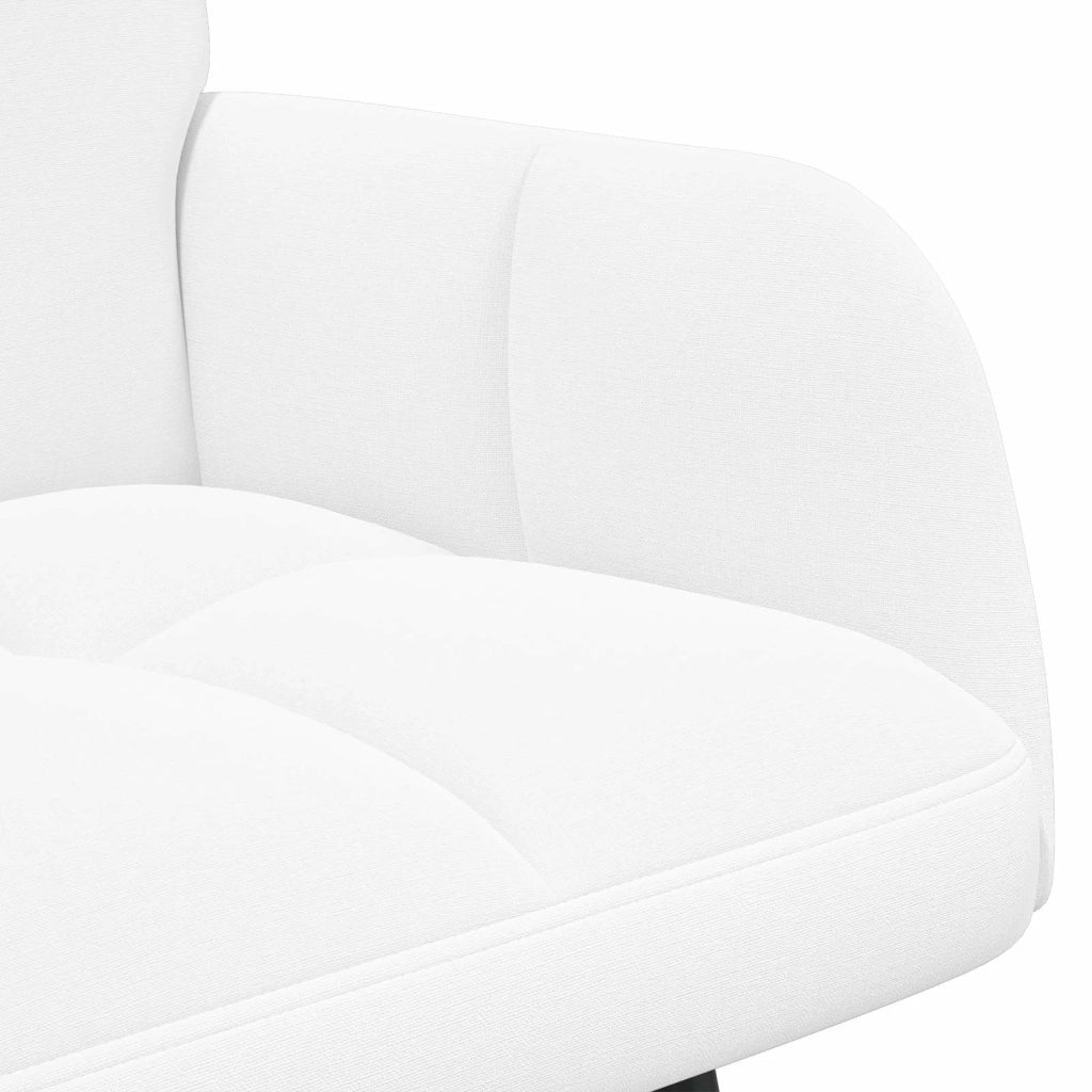 Sofa a Due Posti Bianco 115 x 61 x 87 cm Tessuto