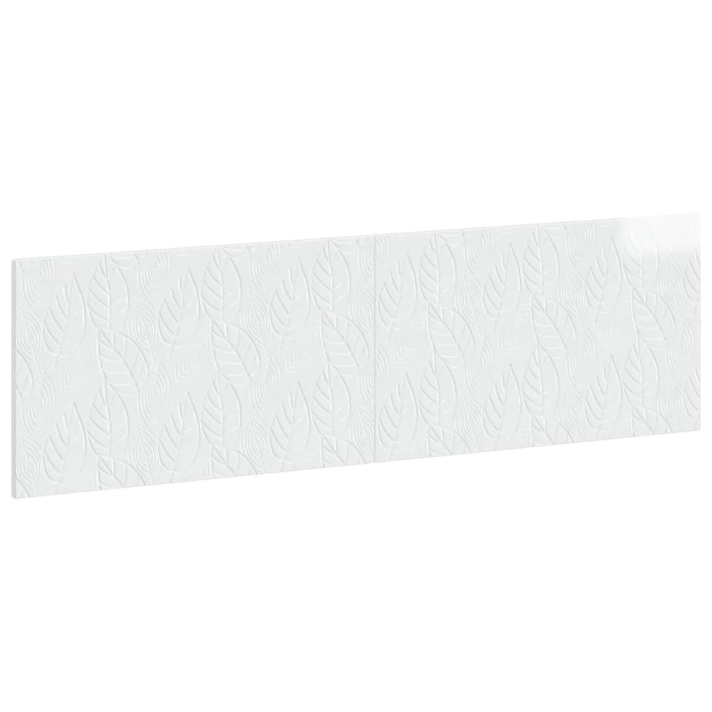 Testiera da Muro DELFT Bianco Lucido Legno ingegnerizzato 897159