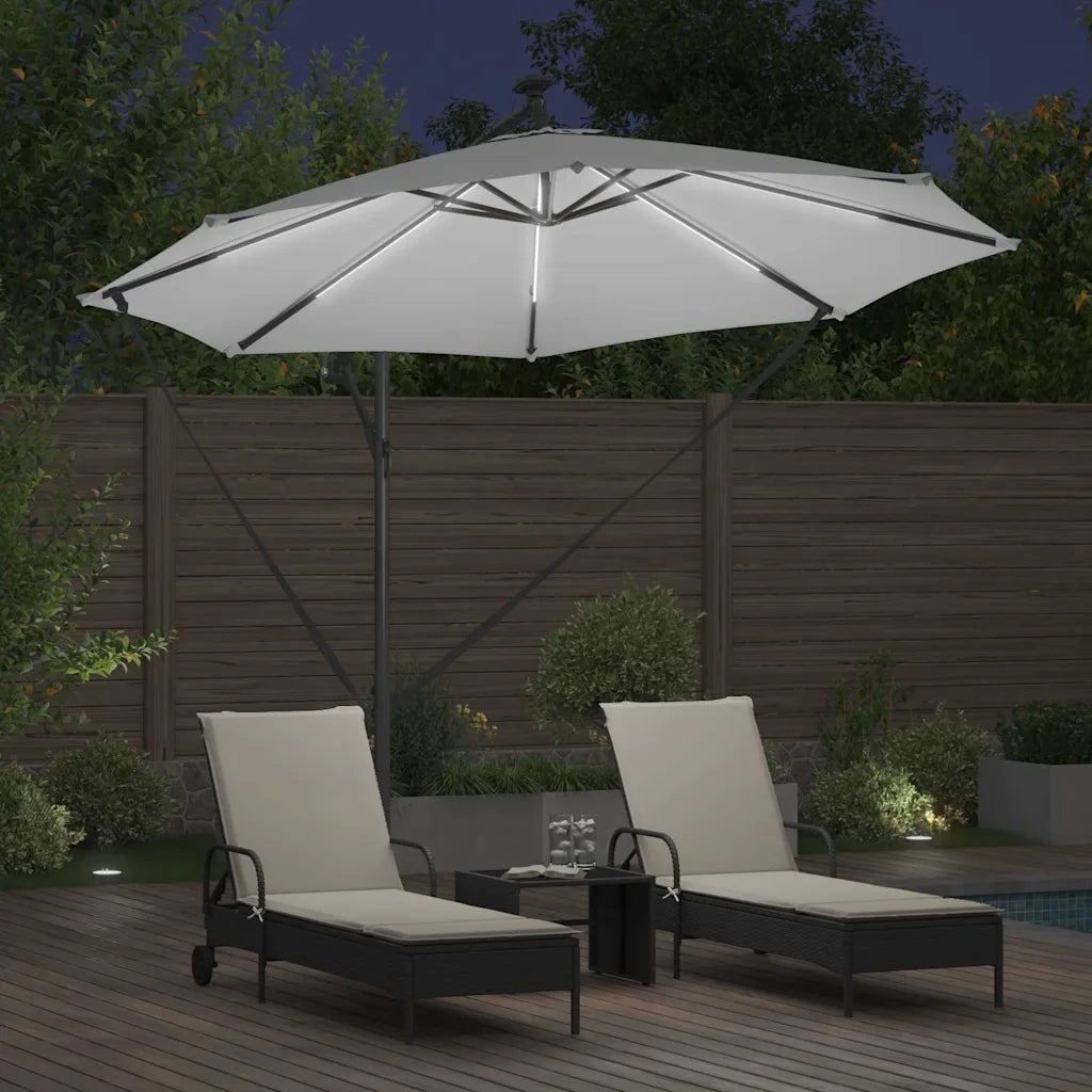 Ombrellone Sabbia 294 x 294 x 248 cm Poliestere e Alluminio 42003383