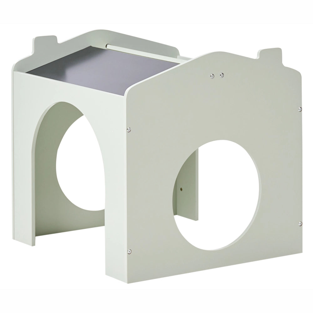 Set da tavolo con sedie a 2 posti per bambini verde chiaro lavagna in MDF legno di pino elegante camera per bambini nursery