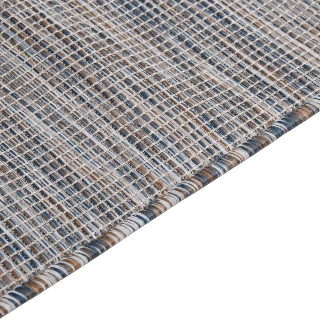 Tappeto da Esterni a Tessitura Piatta 160x230 cm Marrone e Nero cod mxl 67309