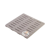 Pedana doccia rigida 55x55 cm tortora in plastica PP linea Winny Feridras