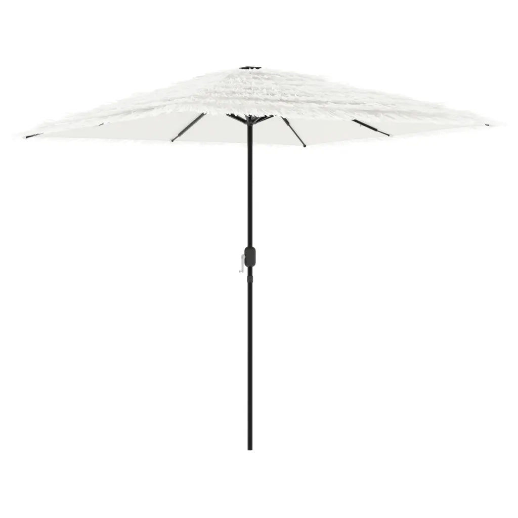 Ombrellone Giardino-Ombrello da Balcone con Palo in Acciaio Bianco 248x248x248 cm