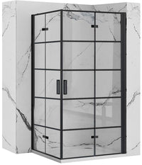 Cabina Doccia Rea Molier Black Double 80x90