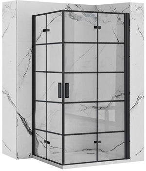 Cabina Doccia Rea Molier Black Double 80x90