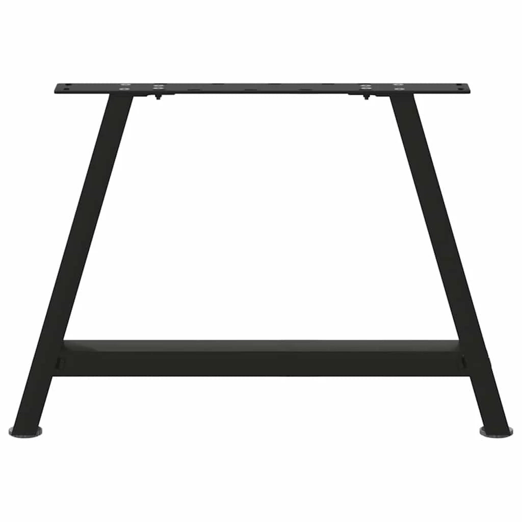 Set di 2 gambe regolabili per tavolino da caffè a forma di A 60 x 42-43 cm design moderno acciaio nero 02_0057116