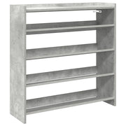 Scarpiera | Mobile per scarpe Grigio Cemento 80x25x81 cm in Legno Multistrato