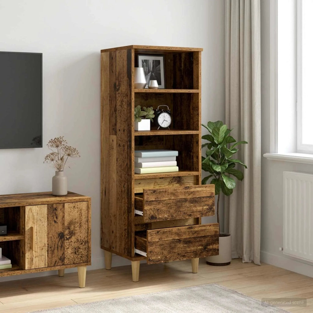 Credenza Legno antico 40 x 36 x 110 cm Legno ingegnerizzato 8009865