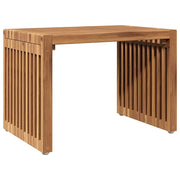 Tavolo Laterale da Giardino | Tavolino da esterno Marrone 50 x 32,5 x 35 cm