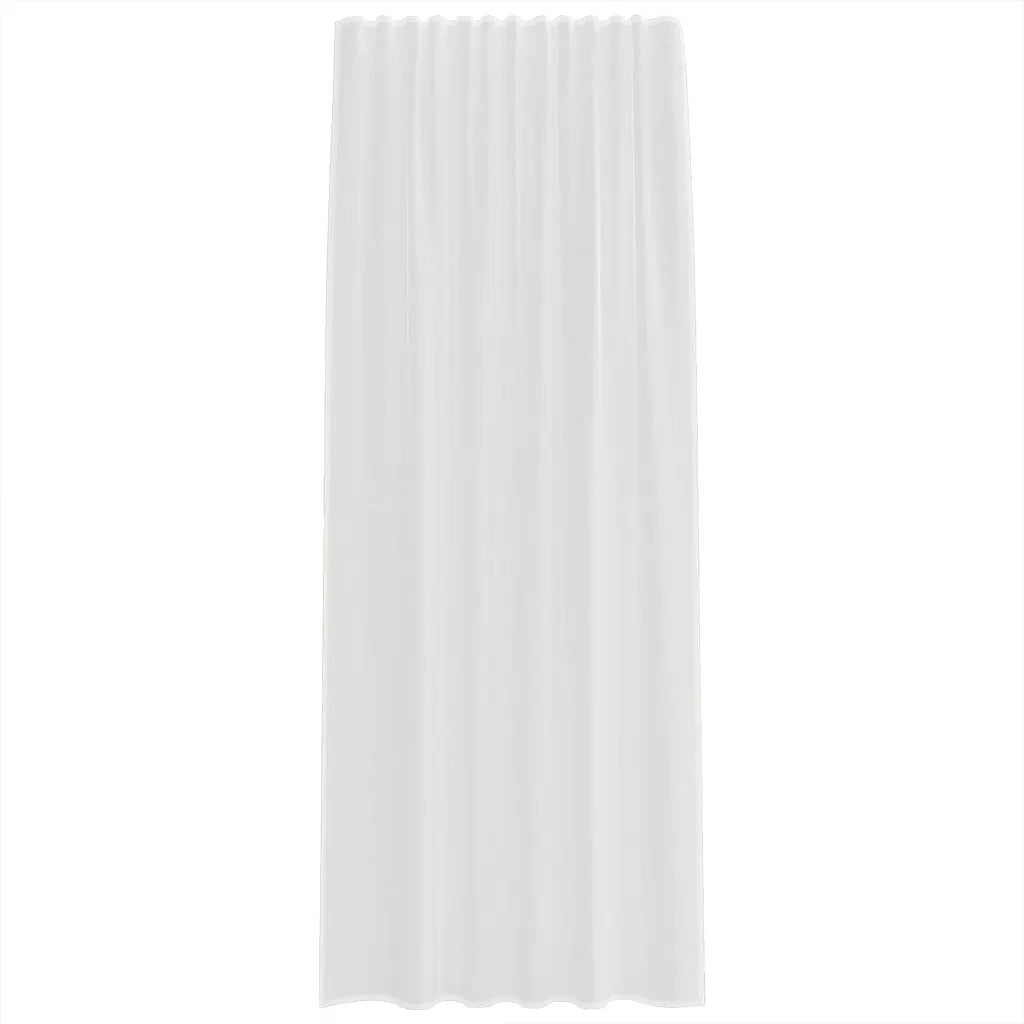 Tende in Voile con Tasche per Aste 2 pz Bianco 4102243