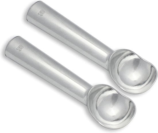 Set di 2 spatole in alluminio con manico termoconduttore - rivestimento antiaderente professionale - spatola 2 oz