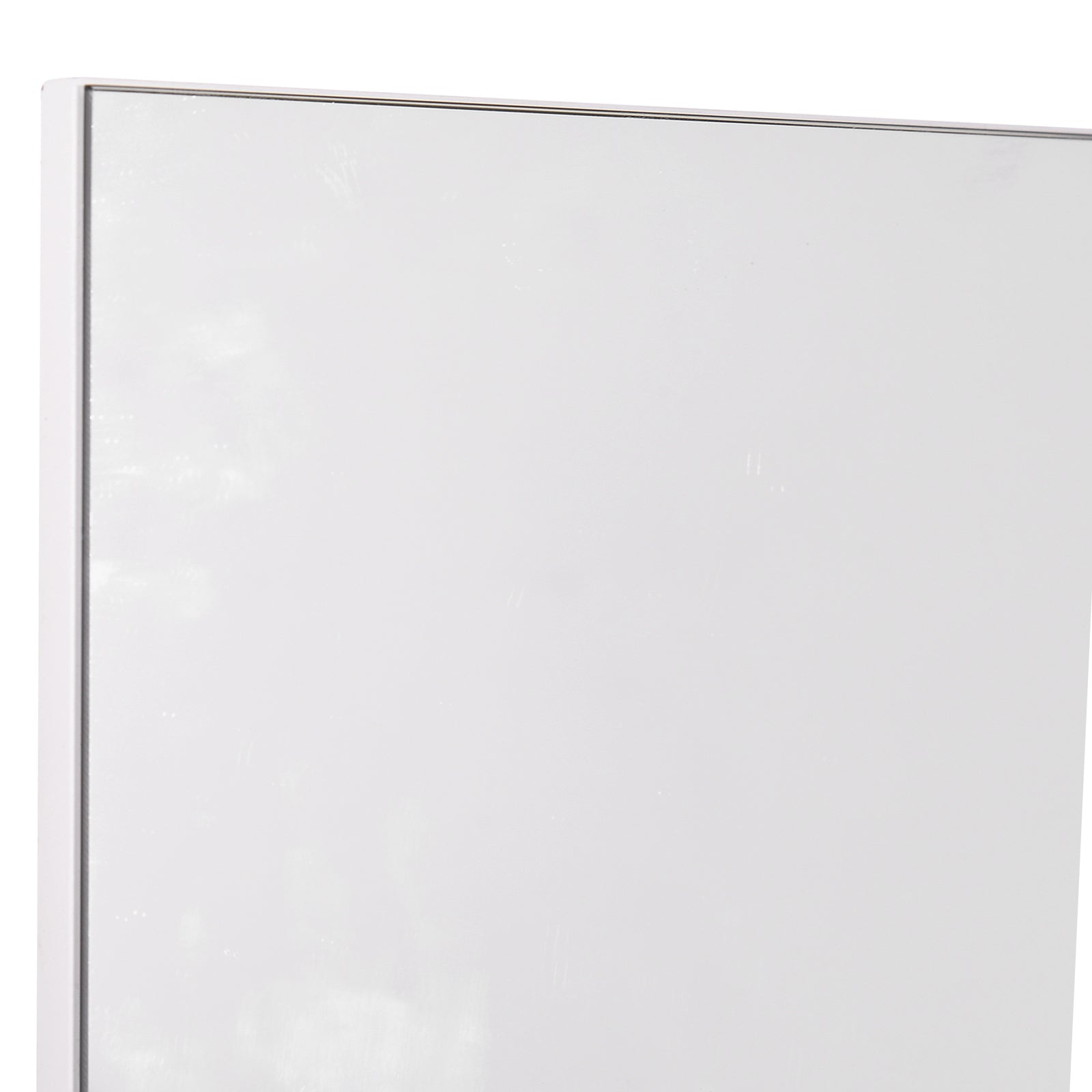 Easycomfort Mobiletto Pensile Bagno 60 x 10 x 48cm, con Specchio e 3 Ripiani, Armadietto a Parete in MDF Bianco