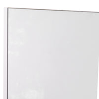 Easycomfort Mobiletto Pensile Bagno 60 x 10 x 48cm, con Specchio e 3 Ripiani, Armadietto a Parete in MDF Bianco