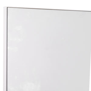 Easycomfort Mobiletto Pensile Bagno 60 x 10 x 48cm, con Specchio e 3 Ripiani, Armadietto a Parete in MDF Bianco