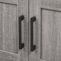 Easycomfort Mobile Sottolavabo con Armadietto a 2 Ante e Ripiani in Legno 60x30x60cm, Grigio