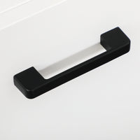 EasyComfort Mobile Bagno in Truciolato Bianco con 2 Armadietti con Ante e 2 Ripiani Aperti, 80x33.5x190 cm