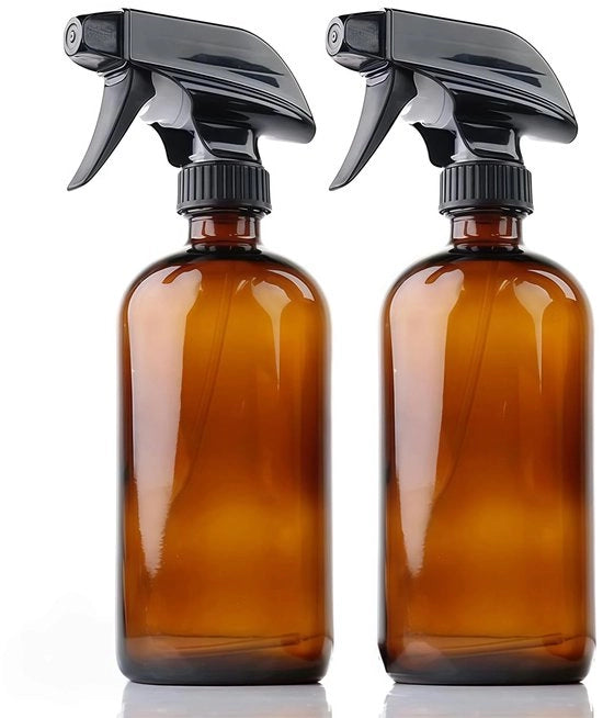 Spruzzatori 500 ml in plastica - Spruzzatori riutilizzabili - Sicuri per l'uso alimentare - Confezione da 2 pezzi - Ideali per piante/igiene - Spazzole per piante