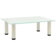 Mobile TV multimediale scaffale TV credenza mobile TV sala da pranzo soggiorno camera da letto satinato 40 x 35 x 17 cm vetro temperato trasparente 02_0027626
