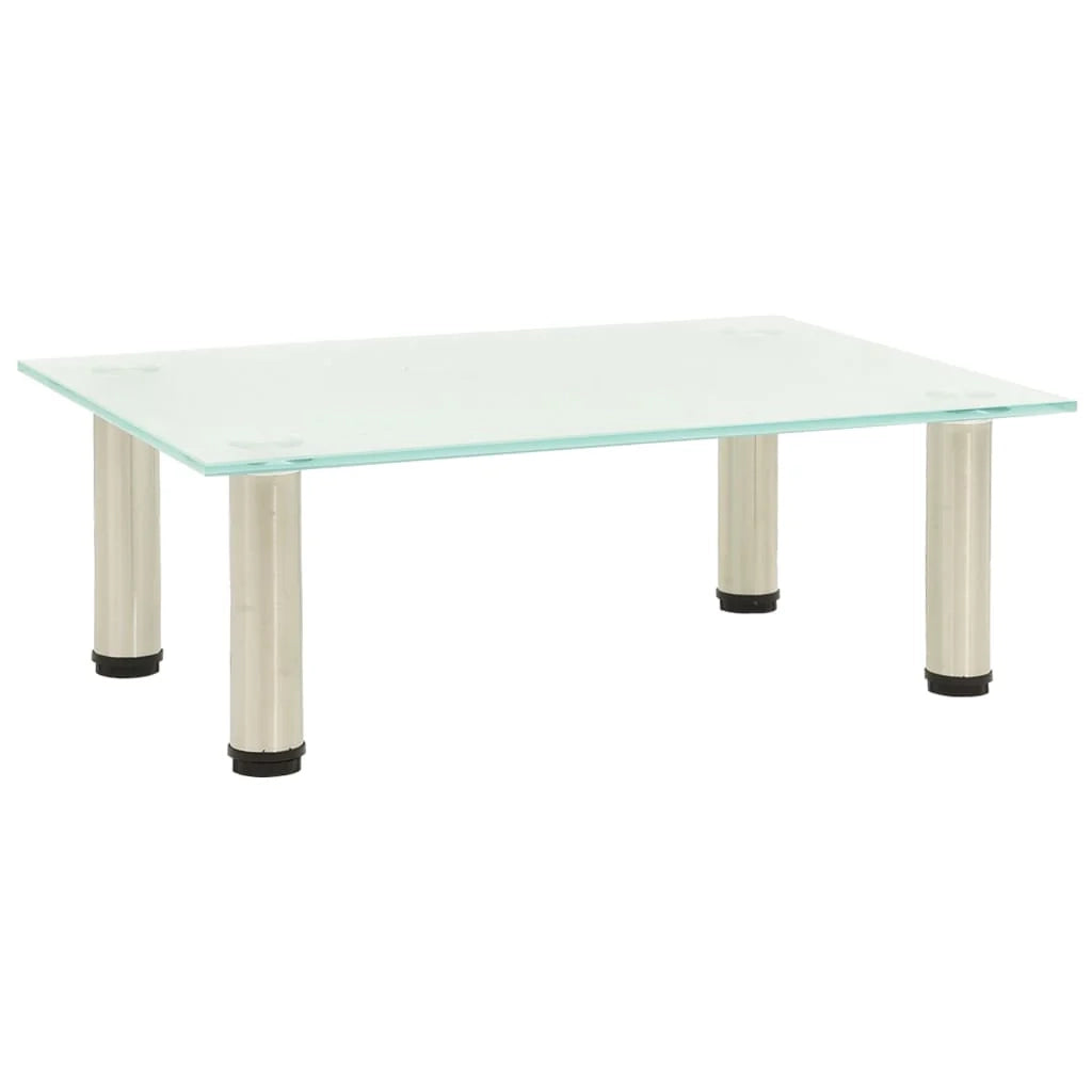 Mobile TV multimediale scaffale TV credenza mobile TV sala da pranzo soggiorno camera da letto satinato 40 x 35 x 17 cm vetro temperato trasparente 02_0027626