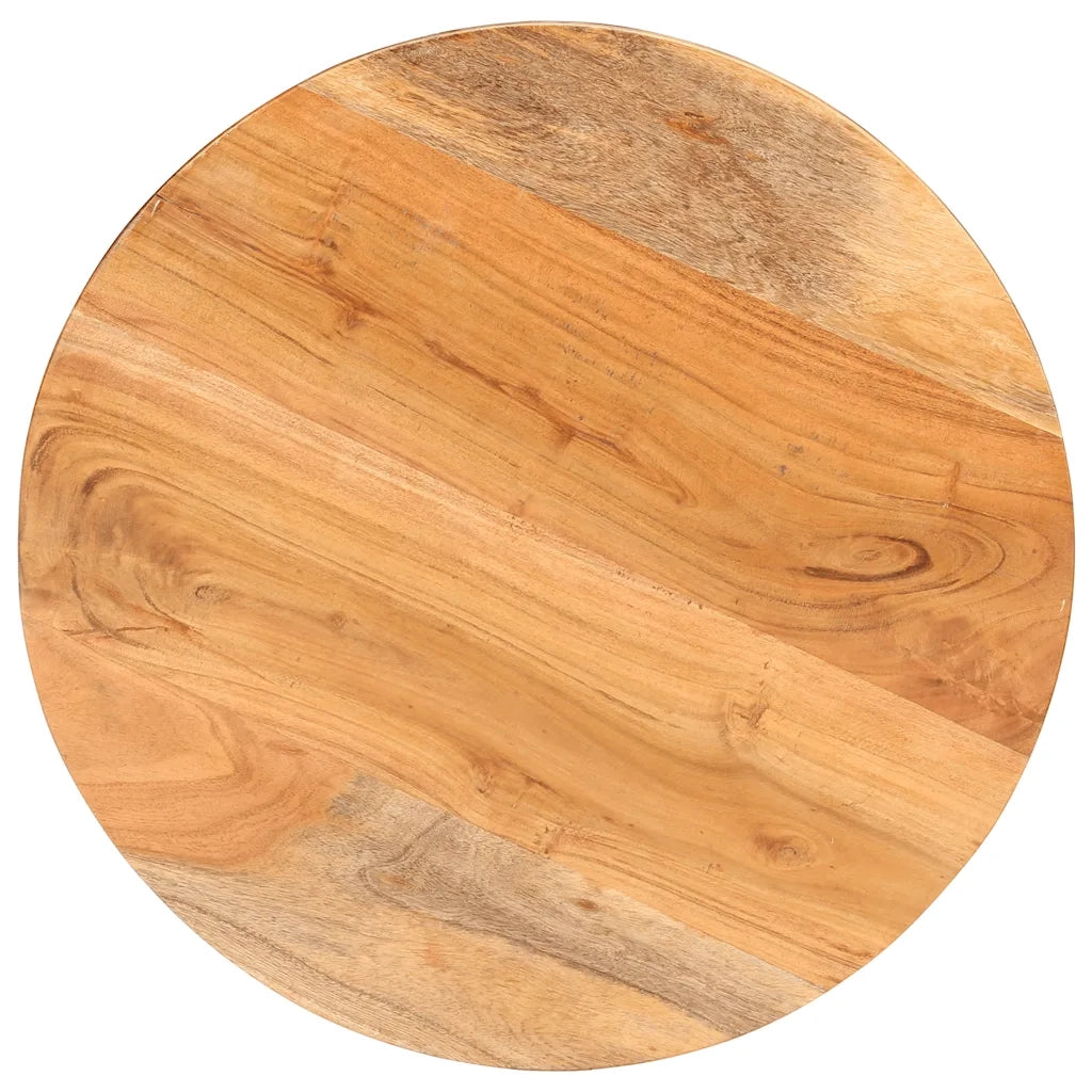 Tavolino da Salotto Ø68x43 cm in Legno Massello di Acacia 320795