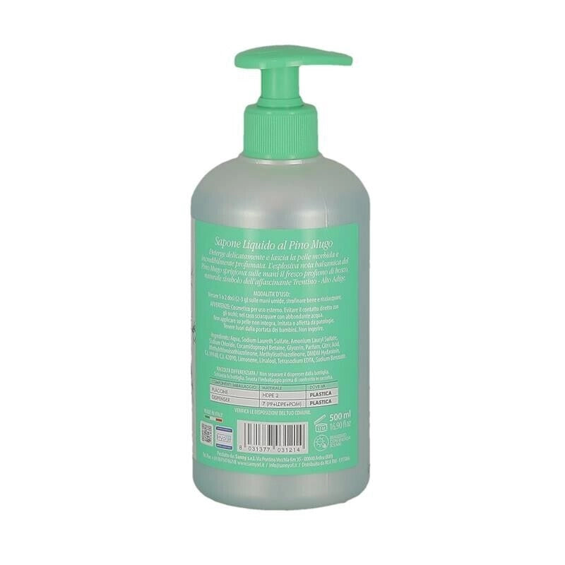 HYDRA VIVA SAPONE LIQUIDO PER MANI  500 ML PINO E MUGO PROFUMO DEL TRENTINO ALTO ADIGE