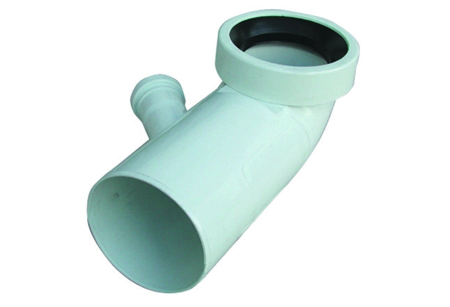 CURVA BIANCA WC ATTACCO BICCHIERE  DX  VALSIR- Diam. 110 / 50- VALSI- pezzi 1