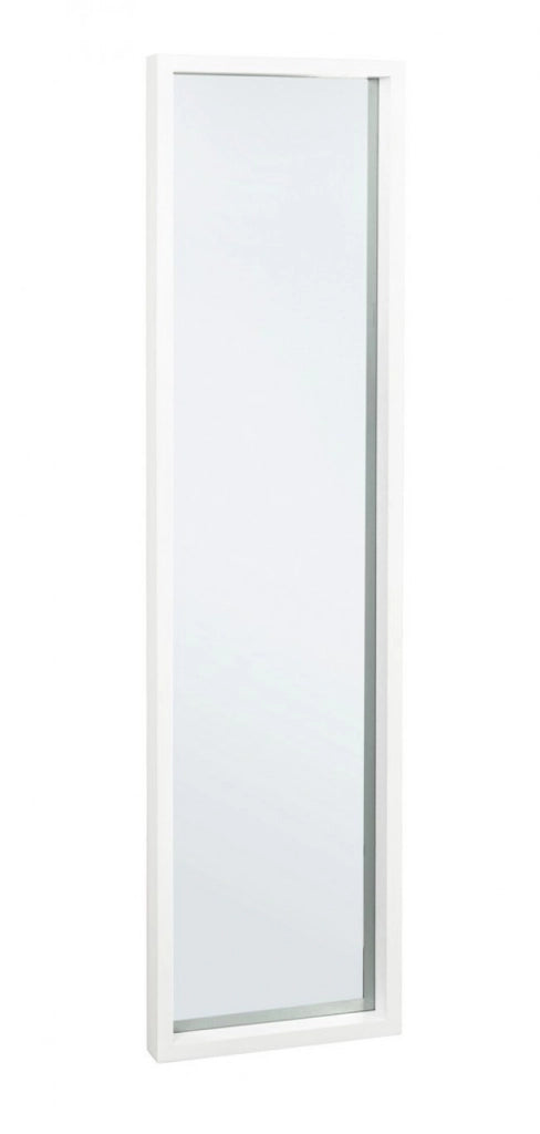 Specchio Rettangolare Legno Bianco Moderno da Interno 32x122 - YOUNG