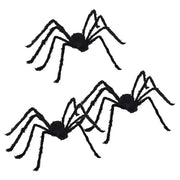 Decorazione Ragno di Halloween 3 pz Nero 150 cm CFW2376460