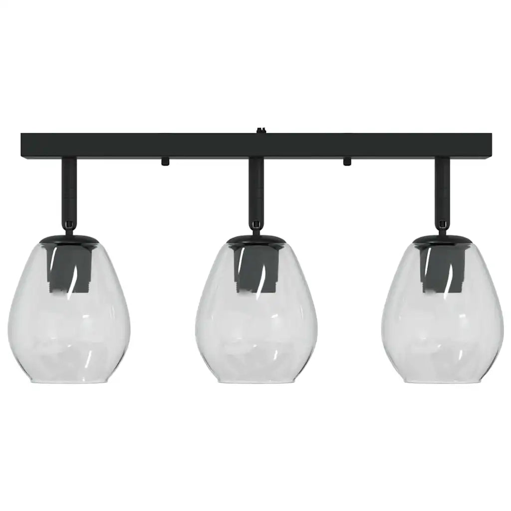 Faretto da soffitto Nero 54 x 13 x 26 cm Vetro e Metallo CFW5611676
