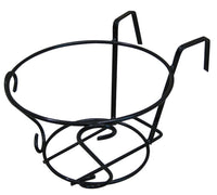 portavaso da balcone tondo nero  ï cm. 22 cod:ferx.vit28066