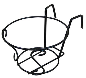 portavaso da balcone tondo nero  ï cm. 22 cod:ferx.vit28066