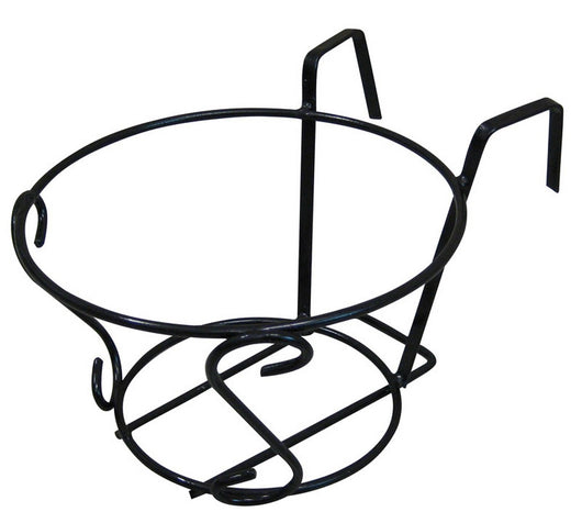 portavaso da balcone tondo nero  ï cm. 22 cod:ferx.vit28066