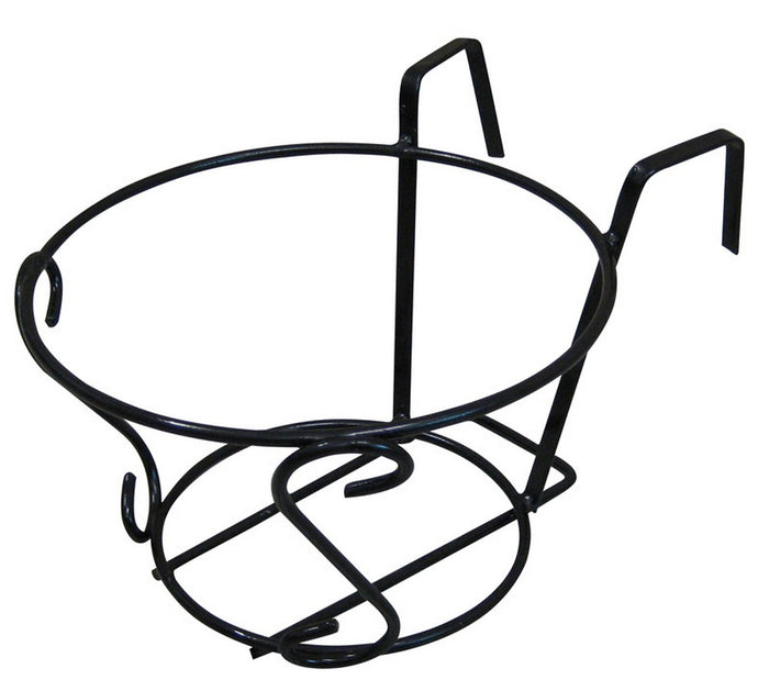 portavaso da balcone tondo nero  ï cm. 22 cod:ferx.vit28066