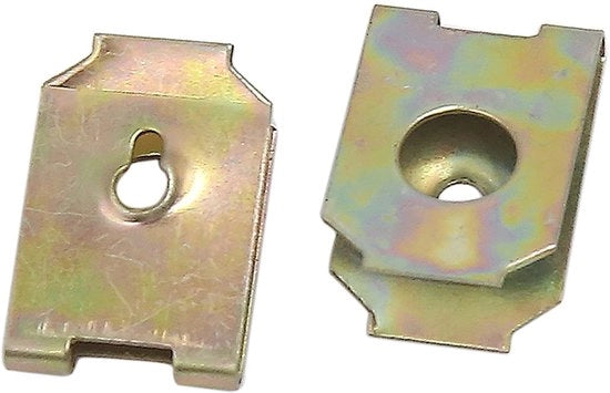 Clip U 6 mm - Bev. Clips Auto - Set 50 - Kopertint - Adatti per Drutti/Cavi - Idonei per Viti